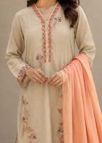 Lawn Karandi Kurta - 3 Piece
