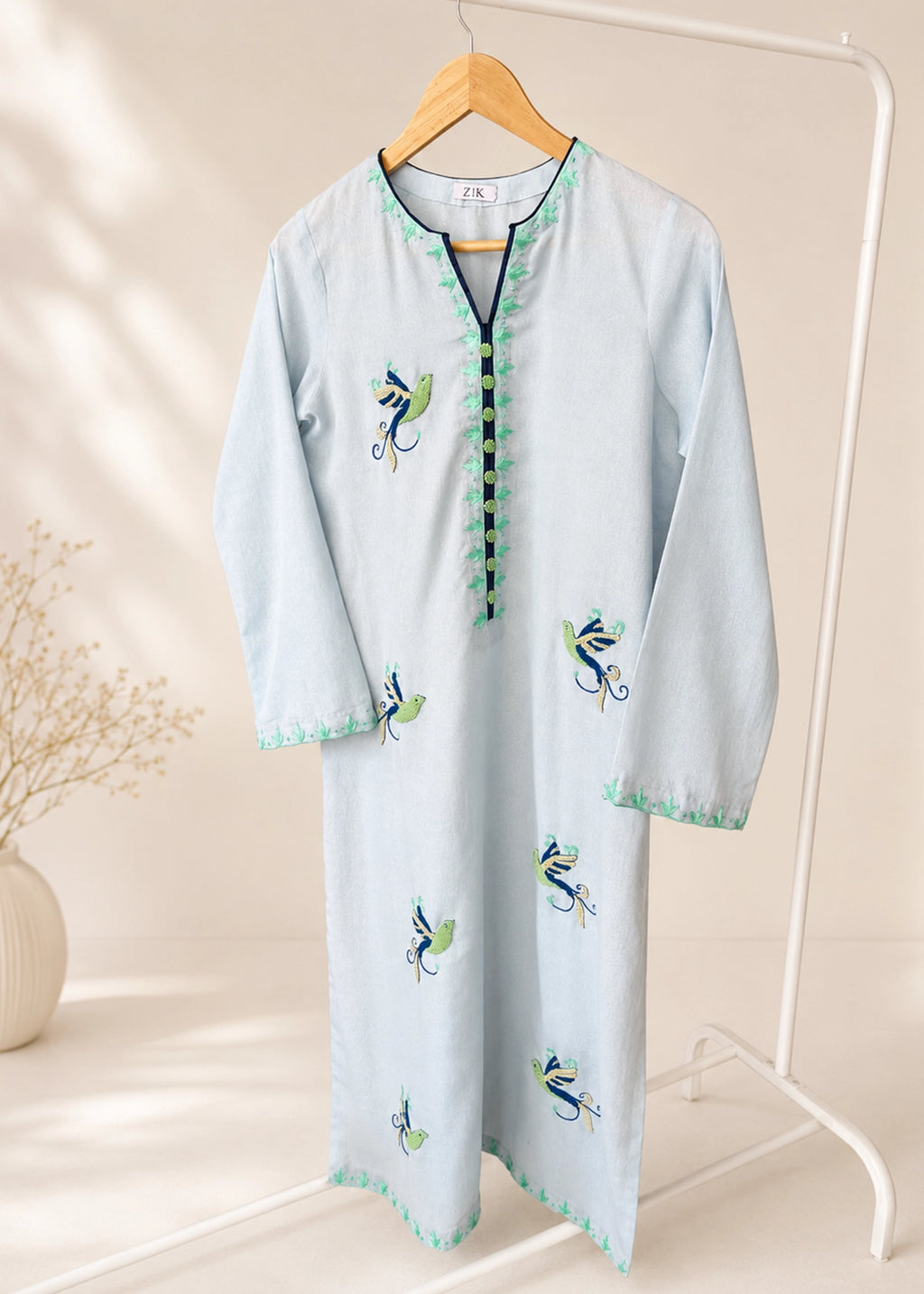 Lawn Karandi Kurta