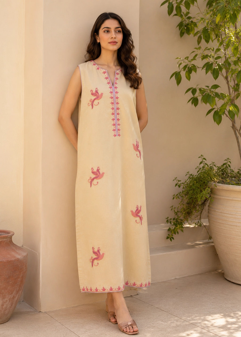 Lawn Karandi Kurta